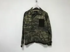 本物ビラボンBILLABONGコットン迷彩カモフラジップジャケットメンズ茶M