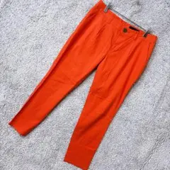 5551 アンタイトル クロップド パンツ Ｍ オレンジ 日本製 オフィス 通勤のサムネイル