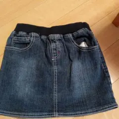 130サイズ ウエストゴム デニムスカート