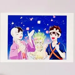 千空&ゲン&クロム　5周年記念ミニポストカード集　ロフト　Dr.STONE