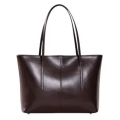 【訳あり】トートバッグ　A4対応　オイルレザー ビジネストート 大容量 底鋲付き