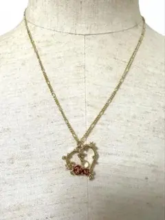 axes femme アクシーズファム ハート ローズ ネックレス ゴールド系