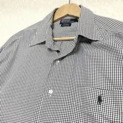 希少 レア 90s ラルフローレン KINDRED ギンガムチェック シャツ