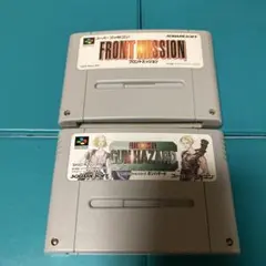 スーパーファミコン　フロントミッション　ガンハザード　セット　セーブデータあり