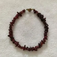 天然石？ 赤 ブレスレット 昭和レトロ