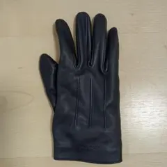 COACH 黒かネイビーか レザー 手袋　注:右手のみ！