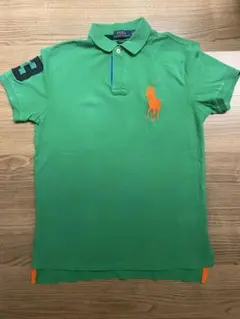 ポロラルフローレン ポロシャツ ビッグポニー 緑 ネイビー swag M 