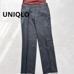H32 UNIQLO メンズ ウールブレンドノータックパンツ　M相当