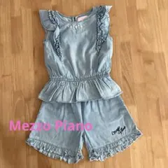メゾピアノ☆ノースリーブ＆ショートパンツセットアップ　120cm