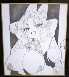 P*i様 【原画】色紙　アナログ　オリジナル　イラスト　一点もの