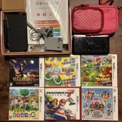 ✨️美品✨️ニンテンドー3DS LL ピンク 本体とゲーム6本セット カバー付き