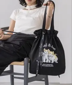 ポール&ジョーアクセソワズ　ネコ　 キャンバストートバック