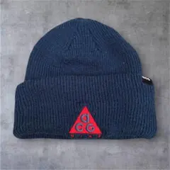 【00's】NIKE ACG ニット帽ビーニー　刺繍ロゴ　vintage Y2K