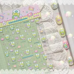 けろけろけろっぴ　立体3D　ネイルシール　けろっぴ　ぷっくりシール