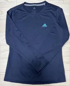 adidas ネイビーロングスリーブTシャツ サイズM