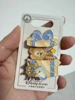 上海ディズニー ギフトボックス ピンバッジ ダッフィー