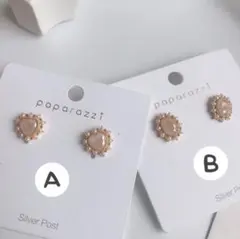 No.9 S925ピアス　パール　銀針　銀ポスト