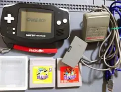 ゲームボーイアドバンス 本体 ブラック ACアダプタ&ソフトセット　任天堂