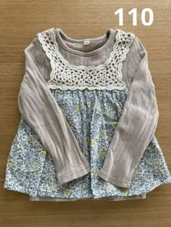 花柄 トップス チュニック　110センチ