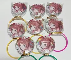 GIGO限定　学マス　オーロラ箔押し缶バッジ　花海咲季　８点セット