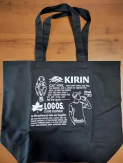 LOGOS x KIRIN コラボ トートバッグ ブラックのサムネイル