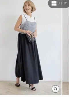 極美品✨anuans アニュアンス ボリュームティアードオーガンジー