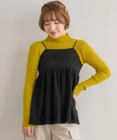 レトロガール　黒キャミソールのサムネイル