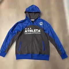 プリント綺麗★ATHLETAアスレタ バックプリント入 ジップアップパーカー L