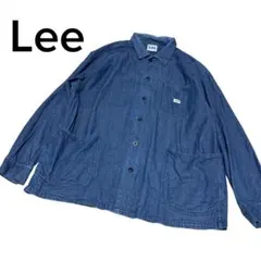 あ*き様 美品Lee ロコシャツジャケット　デニムシャツ　長袖　インディゴ　カバのサムネイル