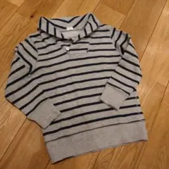 値下げ！　gu　グレー　トレーナー　襟付き　110