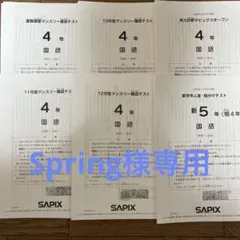 SAPIX 4年 マンスリー確認テスト 実力診断テスト 6回分 - メルカリ