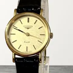 稼動品 LONGINES ロンジン ゴールド オーバル レディース 腕時計 