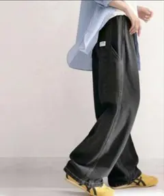 ※値下げ可能　ブラックデニム ワイドパンツ