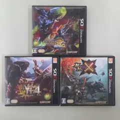 3DS モンスターハンター3(トライ)G・4・クロス 3本セットのサムネイル