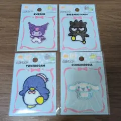 Sanrio　サンリオ　ワッペン　クロミ　ばつ丸　タキシードサム　シナモロール