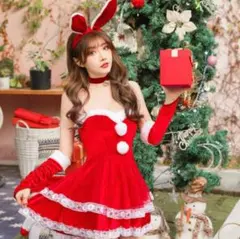 ★大人可愛い★バニー サンタ コスプレ【クリスマス限定】セクシー 在庫限り!!
