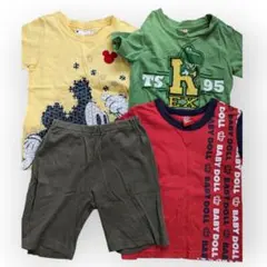 キッズ服　4点セット Tシャツ パンツ 子供服　100　ベルメゾン　ユニクロ