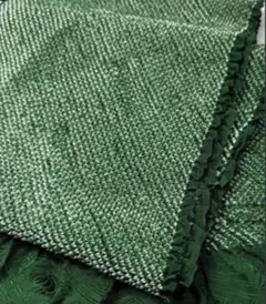 w-298 正絹帯揚げ 総絞り　振袖　成人式　深緑