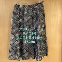 Aylesbury ドット柄 フレアスカート 9号