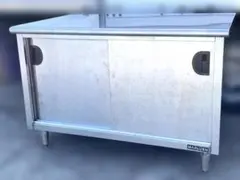 マルゼン キャビネットテーブル W1200×D750×H800mm 引き戸付➁のサムネイル