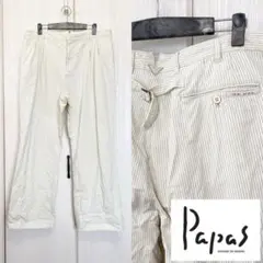 【良品】 Papas sports サッカーストライプ ワイドパンツのサムネイル