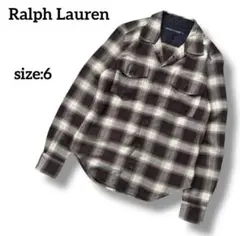 Ralph Lauren オンブレ 開襟シャツ 長袖