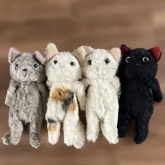 猫のぬいぐるみ 4体セット モンスイユ - メルカリ