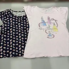 UNIQLOディズニープリンセス PAUL & JOE 2枚セット 130cm