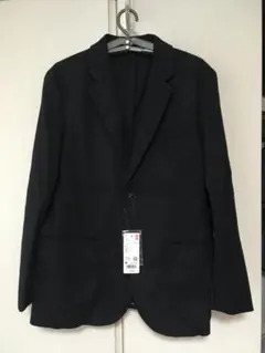 ★新品★[M]NAVYユニクロ コンフォート２Bジャケット(ウールライク)