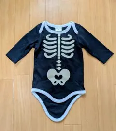 スケルトン 長袖ロンパース 70cm