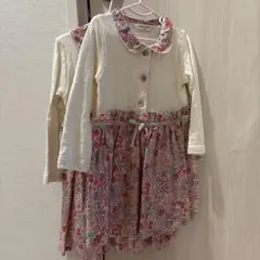 SENSE OF WONDER ワンピース 90 花柄　リバティ　姉妹　双子