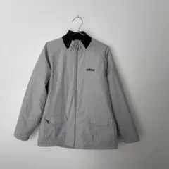希少 adidas アウタージャンパー 万国タグ グレー L