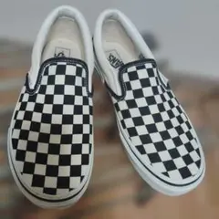 VANS スリッポン チェッカーボード 27.5cm