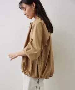 【美品】SALON adam et rope' エアリーギャザーブルゾン